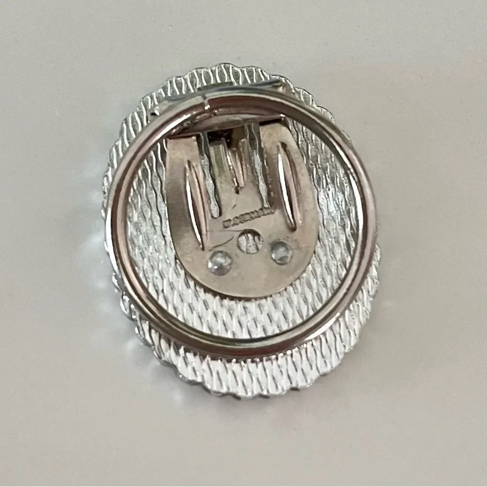 Vintage West Germany 1950’s Mother Of Pearl Scarf Clip